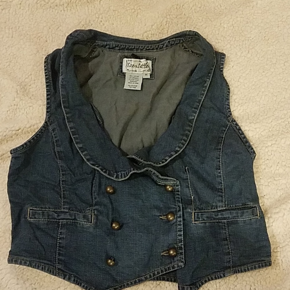 Live a Little Denim Vest size M